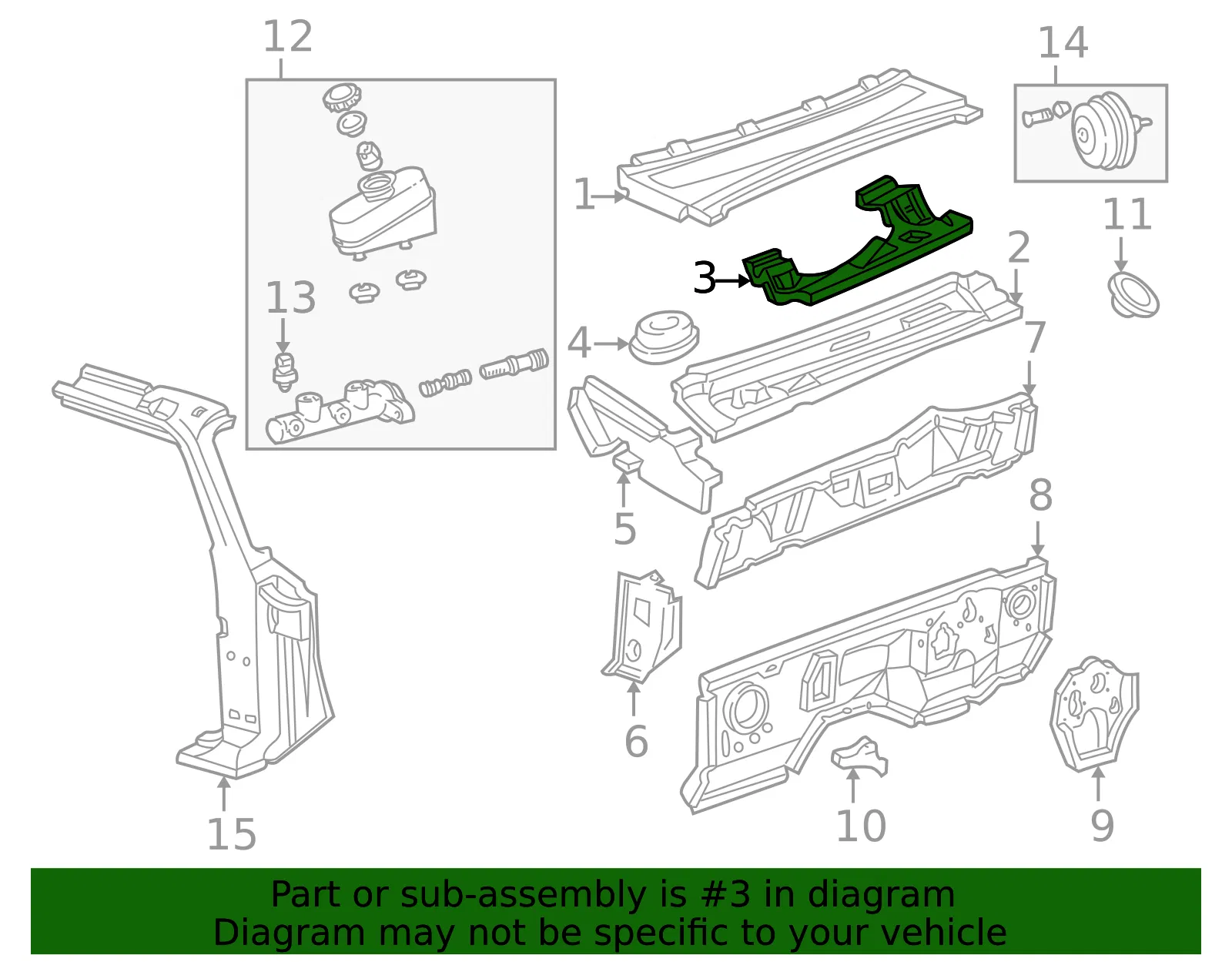 Wiper Linkage Bracket - Mazda (zzm053591a) - view 2